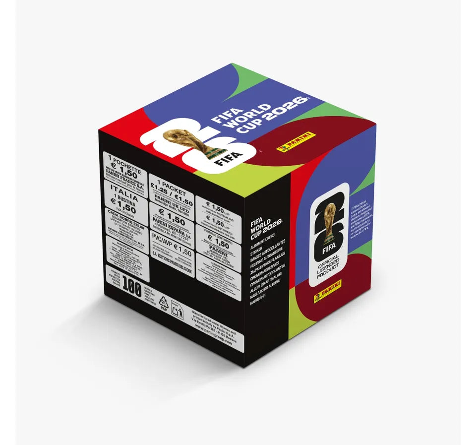 WORLD CUP 2026. CAJA DE SOBRES. 100 Sobres